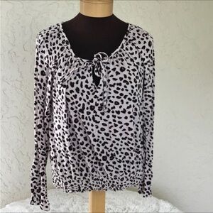PINK Republic long sleeve tee Woman’s XL animal print long sleeve elasti…